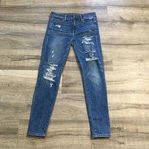 American Eagle distressed Super Stretch X Jeggings